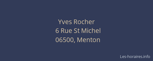 Yves Rocher