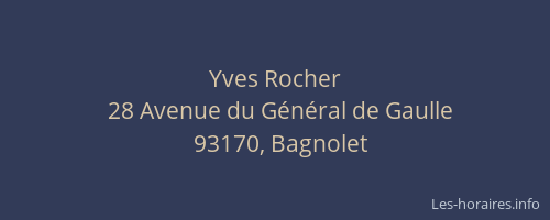 Yves Rocher