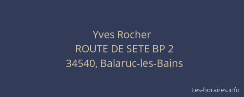 Yves Rocher