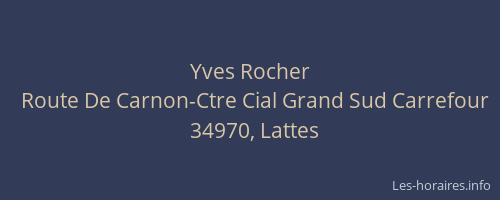 Yves Rocher