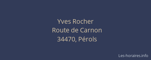 Yves Rocher