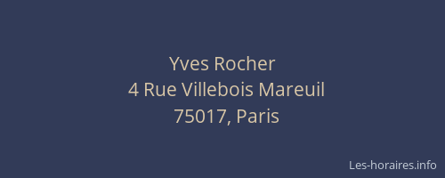 Yves Rocher