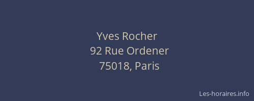 Yves Rocher