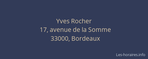 Yves Rocher