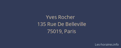 Yves Rocher