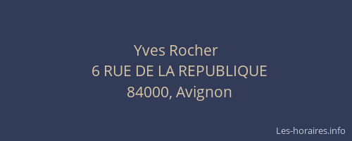 Yves Rocher