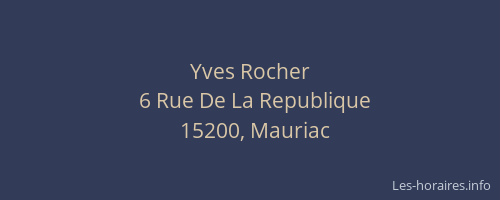 Yves Rocher