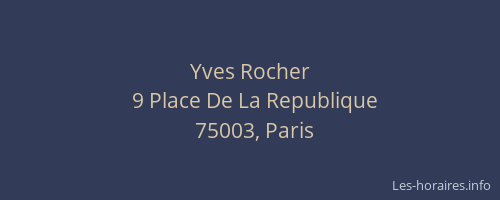 Yves Rocher