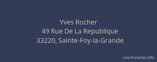 Yves Rocher