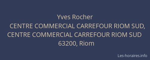Yves Rocher