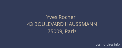 Yves Rocher