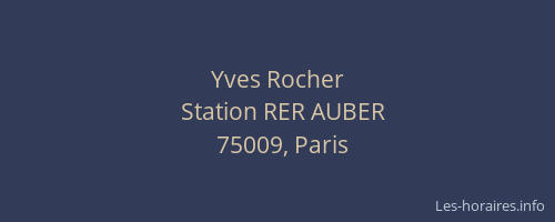 Yves Rocher