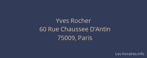 Yves Rocher