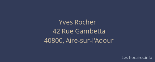 Yves Rocher