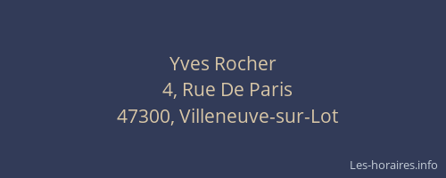 Yves Rocher