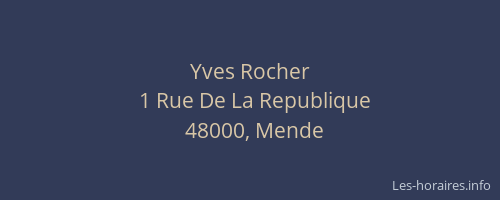 Yves Rocher