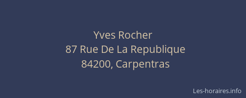Yves Rocher