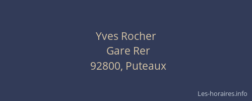 Yves Rocher