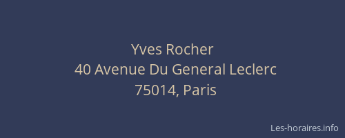Yves Rocher