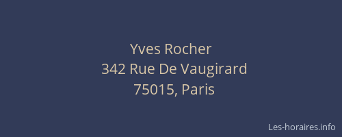 Yves Rocher