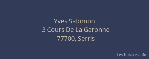 Yves Salomon