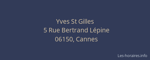 Yves St Gilles