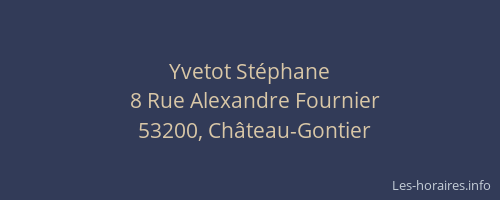 Yvetot St&eacute;phane