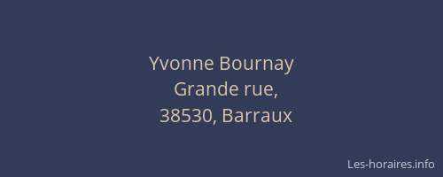 Yvonne Bournay