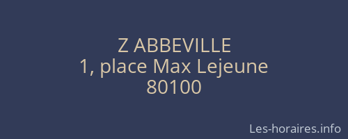 Z ABBEVILLE