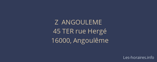 Z  ANGOULEME