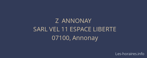 Z  ANNONAY