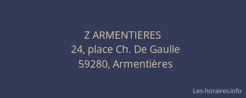 Z ARMENTIERES