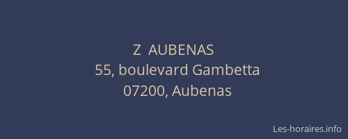 Z  AUBENAS