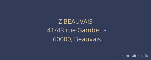 Z BEAUVAIS