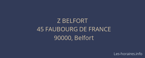 Z BELFORT