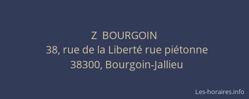 Z  BOURGOIN