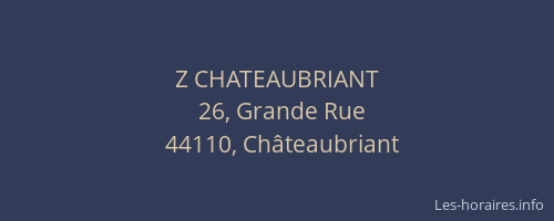 Z CHATEAUBRIANT