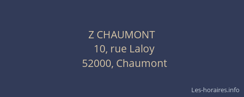 Z CHAUMONT