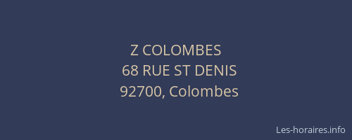 Z COLOMBES