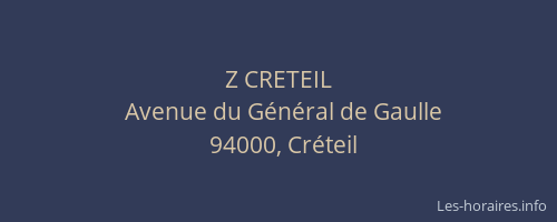 Z CRETEIL