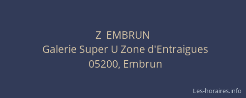 Z  EMBRUN