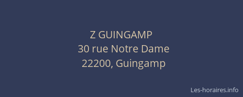 Z GUINGAMP