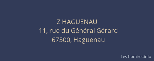 Z HAGUENAU