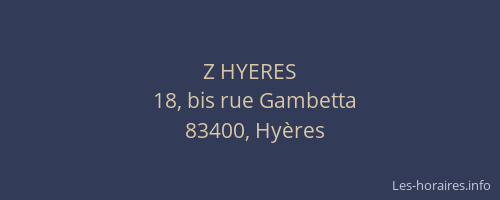 Z HYERES