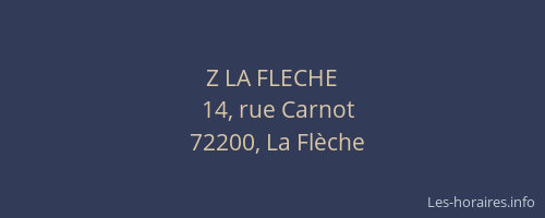 Z LA FLECHE