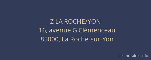 Z LA ROCHE/YON