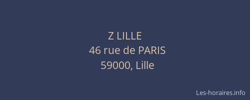 Z LILLE