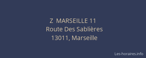 Z  MARSEILLE 11