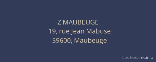 Z MAUBEUGE