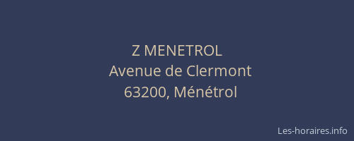 Z MENETROL